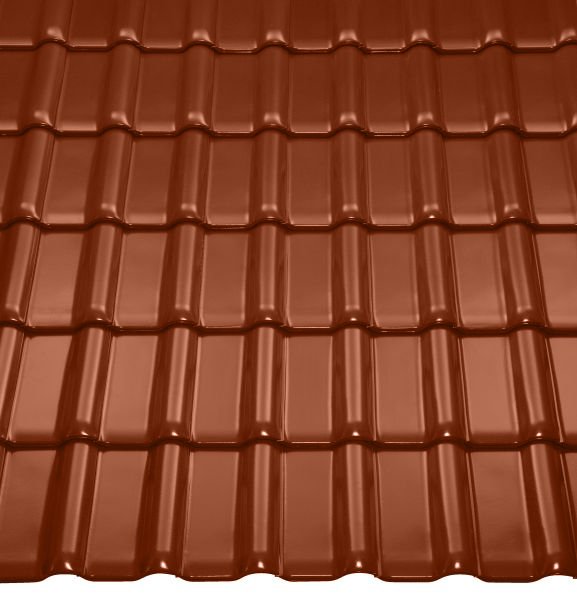 Керамическая черепица РУБИН 13V медный, Braas